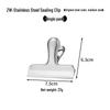 Hongjunda Stainless Steel Kitchen Tongs and Food Sealing Clip Set
