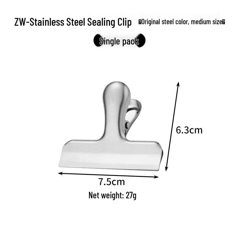 Hongjunda Stainless Steel Kitchen Tongs and Food Sealing Clip Set