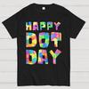 Happy International Dot Day Cotton Summer Casual Cool Loose T-Shirt