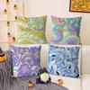 Fashion E-Ee-Emilio Logo P-Pucci Pillow Case Home Dorm Chair Back Short Plush Double-Sided Printing Nap Time Cushion Cover
