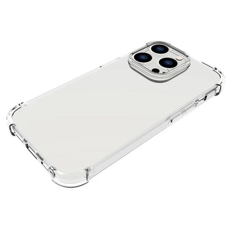 For iPhone 14 Pro Back Cover WANLONFENG TM Series 2.0mm Clear TPU Phone Case (Big Lens Hole)
