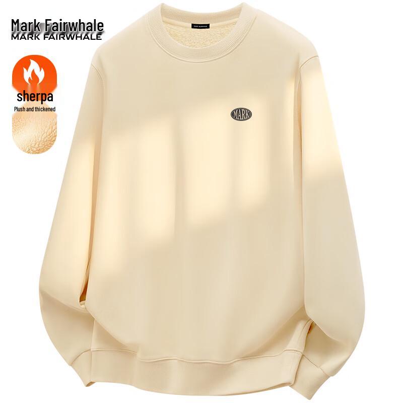Męska gruba bluza z okrągłym dekoltem z polaru jagnięcego Mark Fairwhale