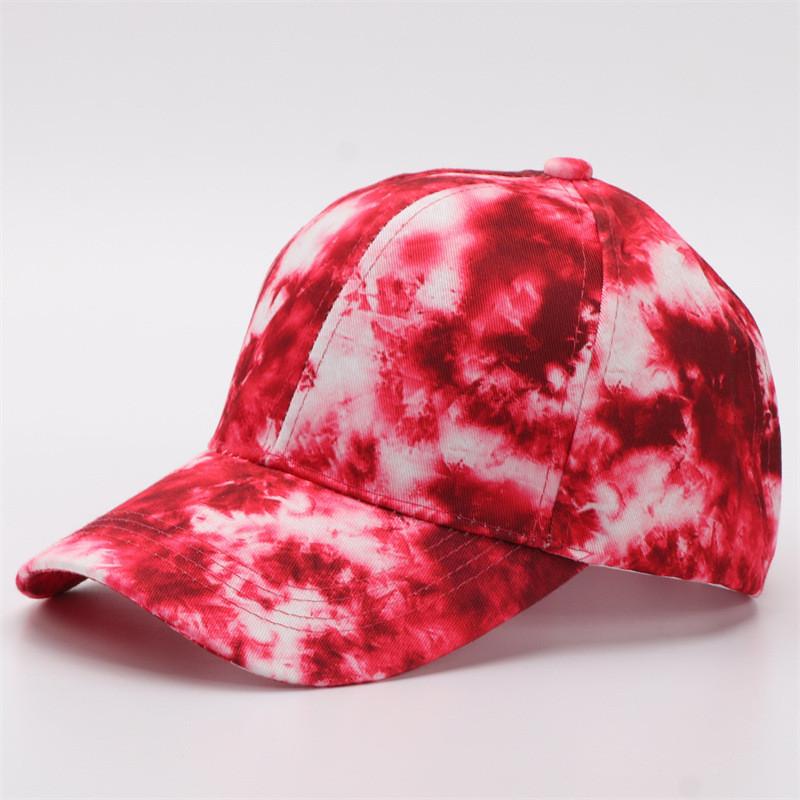 Digital Print Gradient Baseball Cap With Sun Protection For Casual Outdoor Wear
