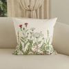 Simplepastoral Flower Throw Pillow Cover Sofa Living Room Cushion Cushion Bed and Breakfast Decoration Nap Bay Window Pillowcasen,(1)