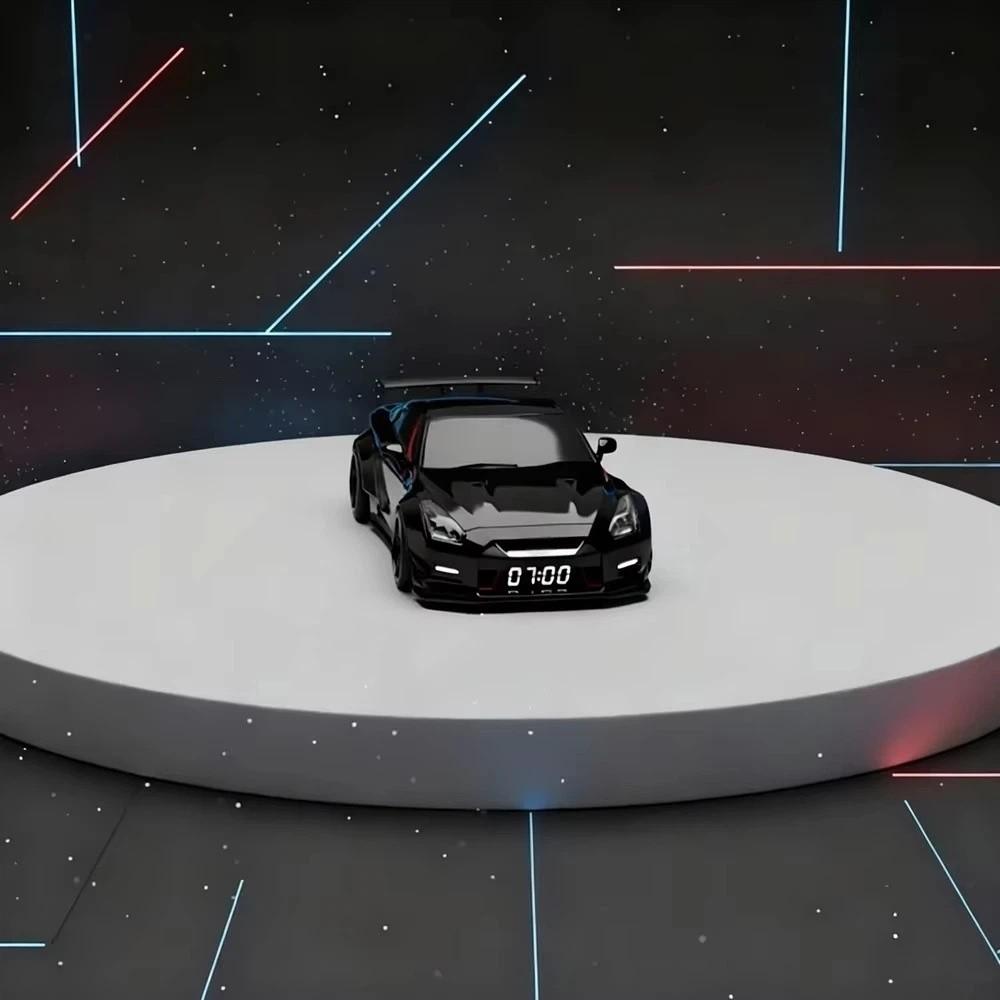New LED Display Hyper-car Alarm Clock Super Car Shaped Portable Novelty Alarm Clock Creative Digital Clock for Car Enthusiasts