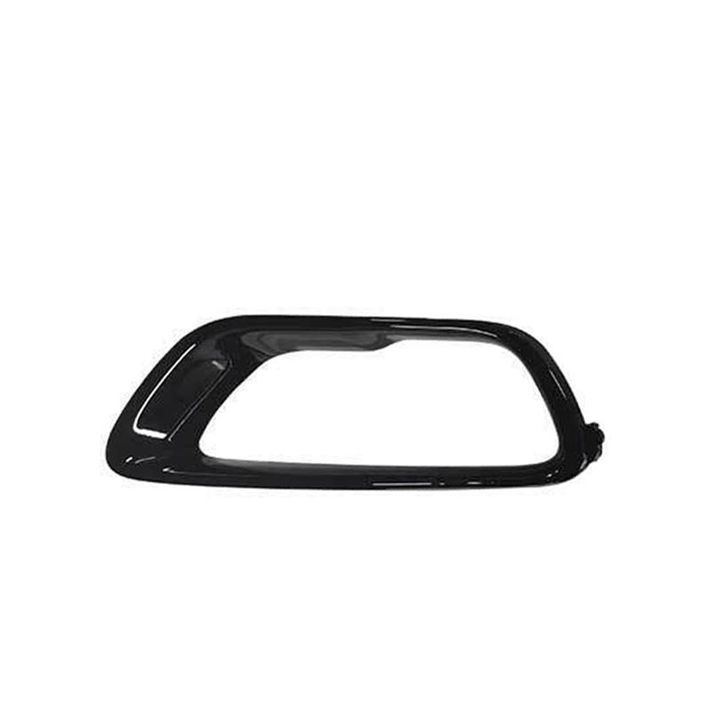 For Jeep Grand Cherokee 2017 2018 2019 2020 2021 Car Front Fog Light Cover Grill Bright Black Fog Lamp Frame Bezel Trim