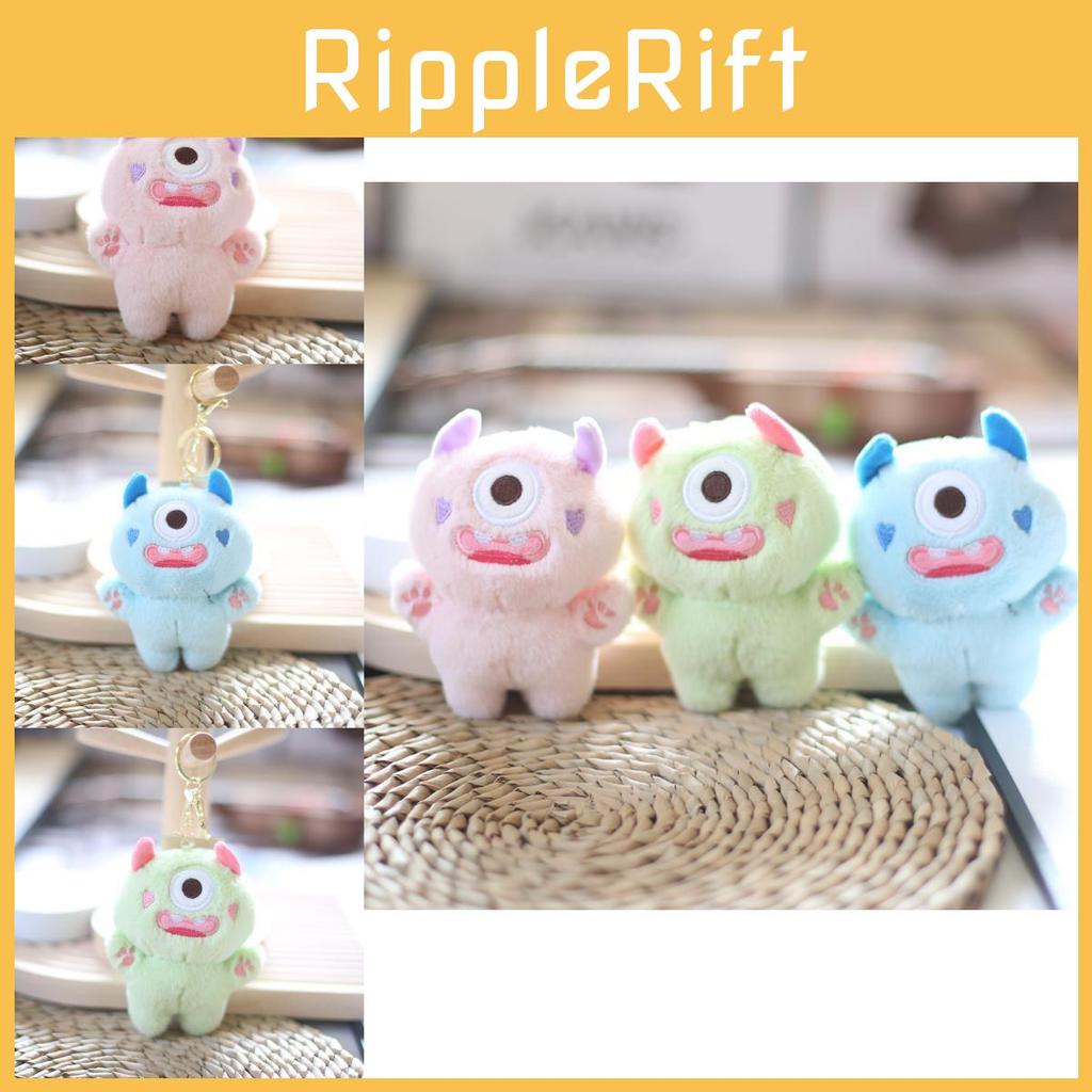 Adorable Big-eyed Plush Toy Keychain Soft Stuffed Animal Bag Charm Cute Doll