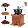 New Vintage Manual Coffee Grinder Wooden Mini Hand Crank Grinders Kitchen Decor DIY Hand Coffee Bean Grinder Classic Coffee