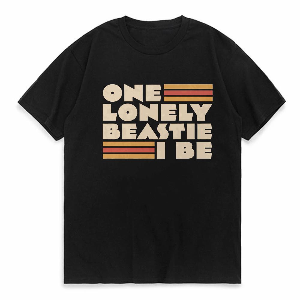 One Lonely Beastie I Be printed t shirt summer fashionable casual Street Style tees summer round neck short sleeved top Tshirt