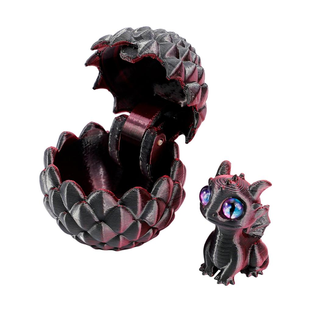 3D Printed Dragon Eggs with Dragon 3D Printed Animals Toy Tabletop Centerpieces for Home Car Office Tabletop Ornament