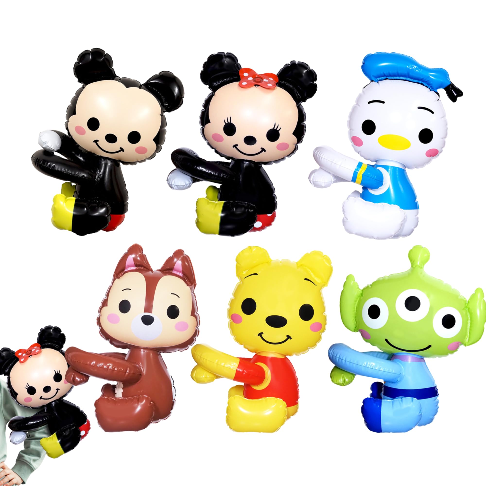 

[Great Festival Supplies] Big Size Disney Cuddle Dolls 12 pieces 6 types Character Assortment [FestivalEventChildren s PartyStreet StallFestival]