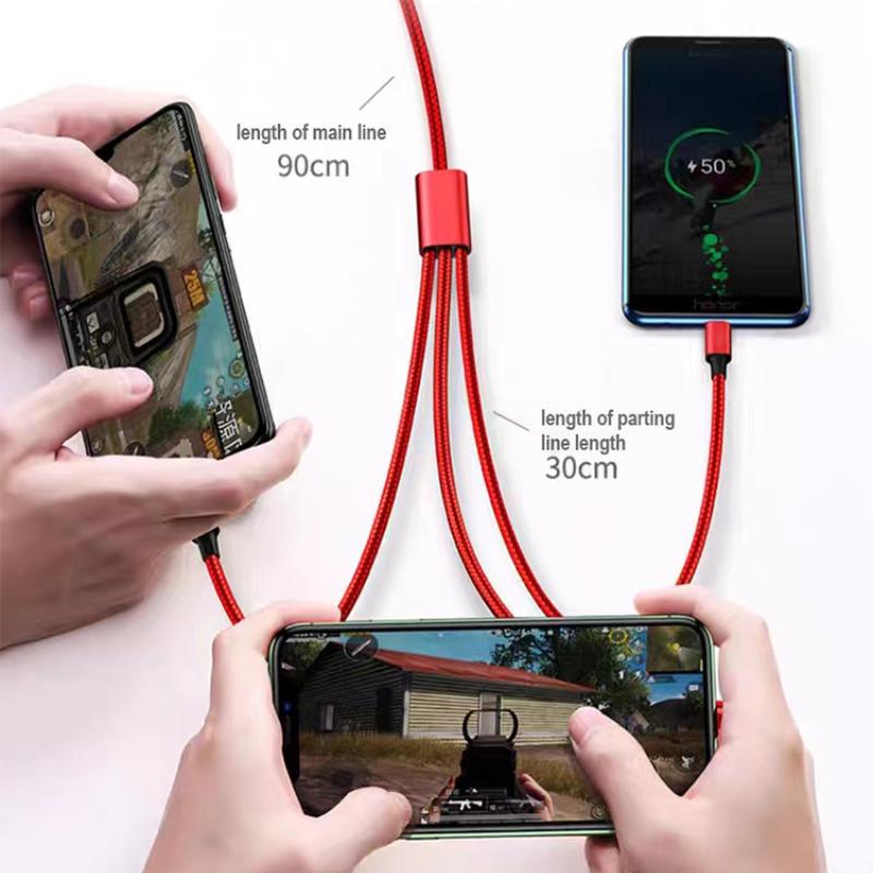 3 In 1 Type C Lightning Micro USB M LOGO EmblemCar Fast Charging Cable for BMW X7 X3 X4 X5 X6 3 4 5 6 7 Series Z4 M M3 M5 M6 E38 E39 E46 E53 E60 E61