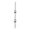 MGN7C Linear Guide Rail High Accuracy 4 Point Contact Smoothly Operation Linear Rail Slide with 2 Sliders 300mm / 11.81in