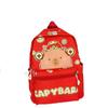 Thickened Capybara Backpack Nylon Children School Bag Cartoon Animal Daypack  Unisex