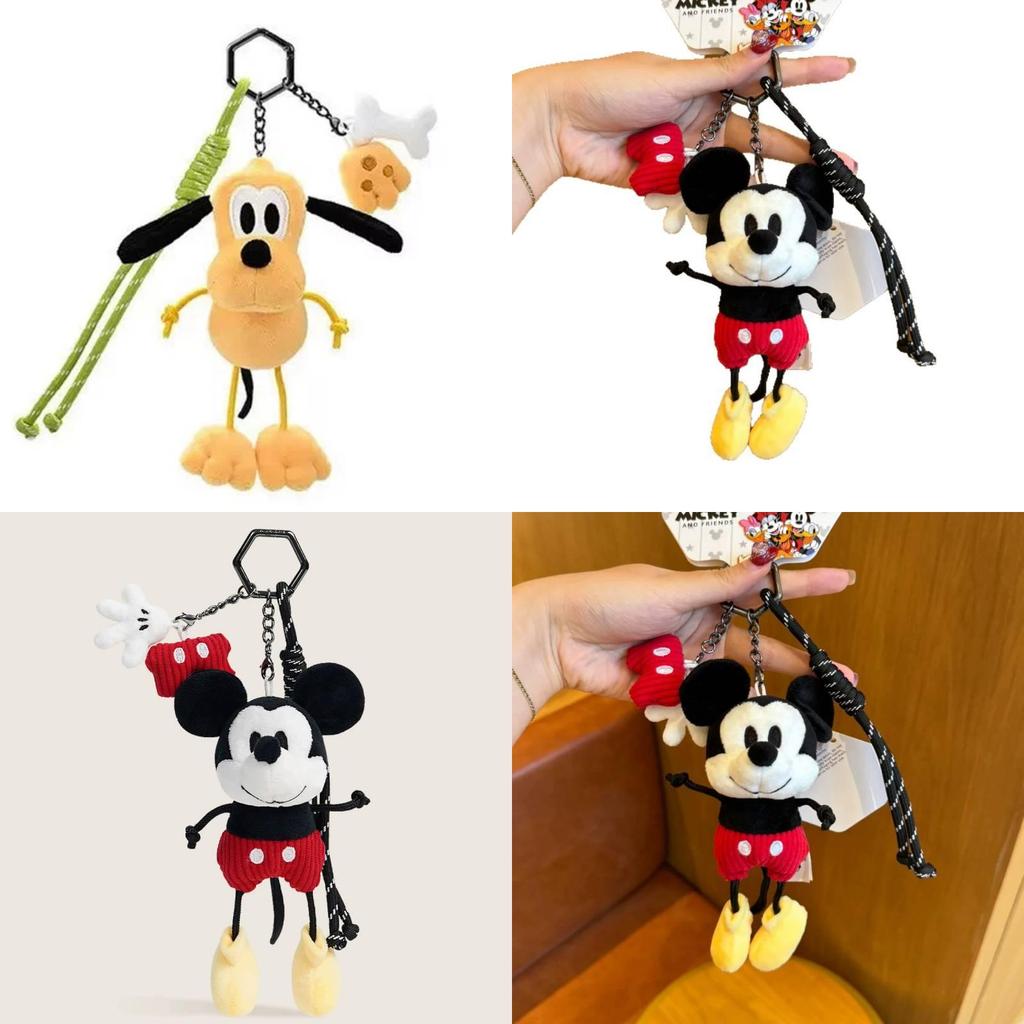 Mickey Maus Pluto Plüsch Schlüsselanhänger Mit PP-Baumwollfüllung Für Mädchen Und Rucksack Dekoration