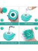 Dog Bath Brush Shampoo Scrubber for Bath Grooming/Washing Scrubber with Adjustable Ring Handle for Short Long Haired Dogs