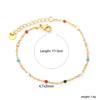 Color Epoxy Bracelet Beach Vacation Wind Fine Strip Bracelet Fashion Versatile Stainless Steel Hand Jewelry Women