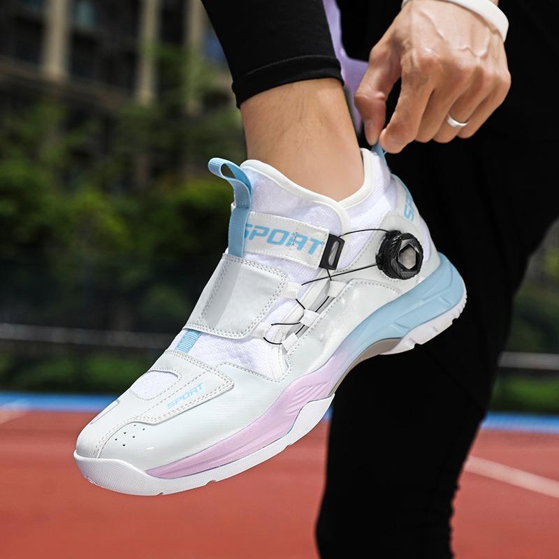Slow shock rebound badminton tennis table tennis shoes boys and girls students lightweight breathable non-slip training shoes