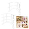 Clear Acrylic Curved Display Stand Shelf for Collectibles Figures and Toys Available In 3 Tier and 4 Tier Sizes
