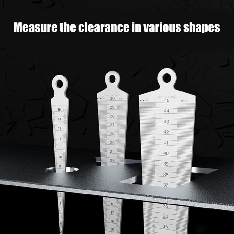 6pcs High Accuracy Steel Gaps Gauges Lab Grade Gaps Measurement Tool for Machinery Maintenance & Technical Inspections