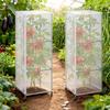 Garden Netting Plant Cover Square Tomato Cage Cover Breathable Mesh Insect Bird Barrier Netting with Zipper And Drawstring for Tomato Trellis