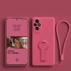 Folyékony szilikon teljes kameravédős, ütésálló, támasztós tok Xiaomi 17T Pro 15T Pro 17 Pro Max 17 Ultra készülékekhez, elvesztésgátló zsinóros tok