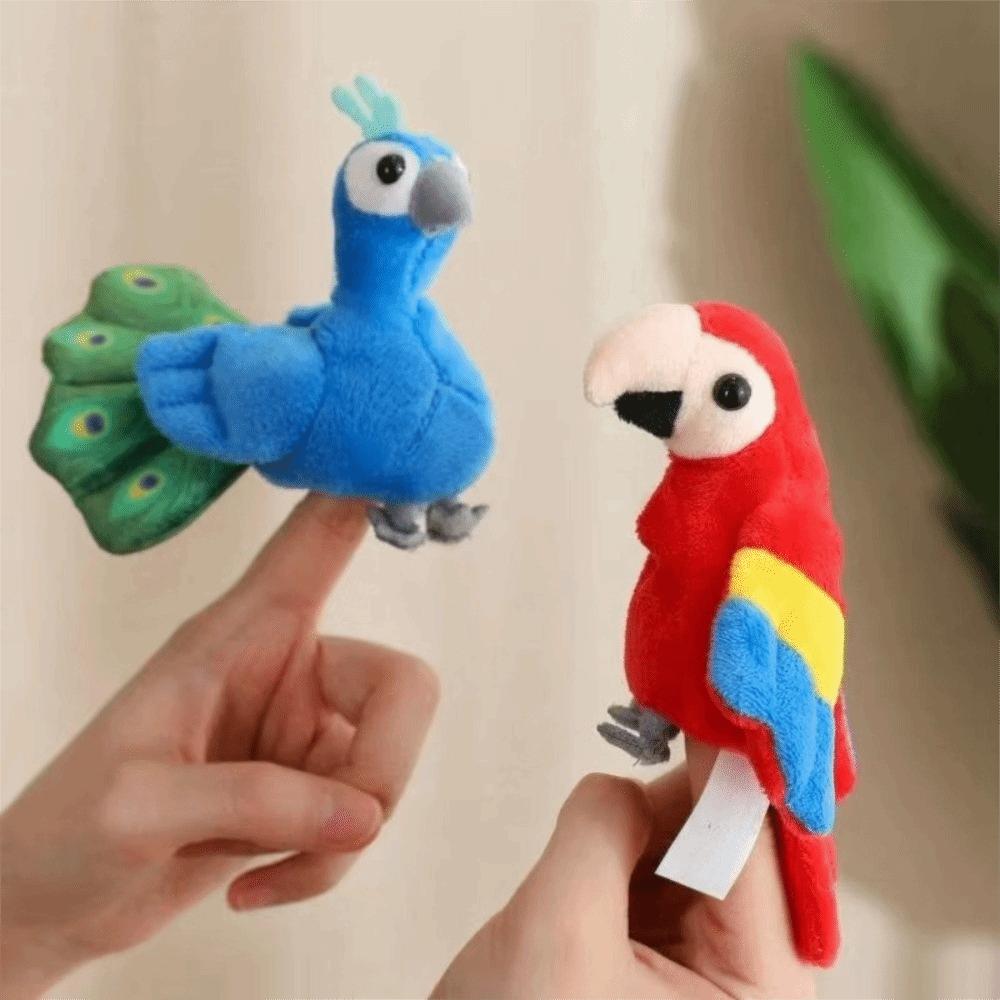 Handmade Doll Finger Plush Doll Filled Plush Hand Puppets Finger Puppets Storytelling