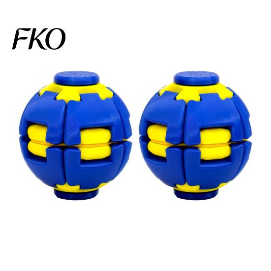 Durable Fidget Spinner 1/2Pcs 3D Printed Press Rotating Ball, Stress Relief Quiet Spinning Toy for Kids Adults, Ball Toy, Decompression Gadget