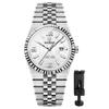 Men's Stainless Steel Watch with Calendar, 3ATM Water Resistant: Luminous Analog Display, Simple and Stylish Quartz Watch - Men's Fashion Accessory -