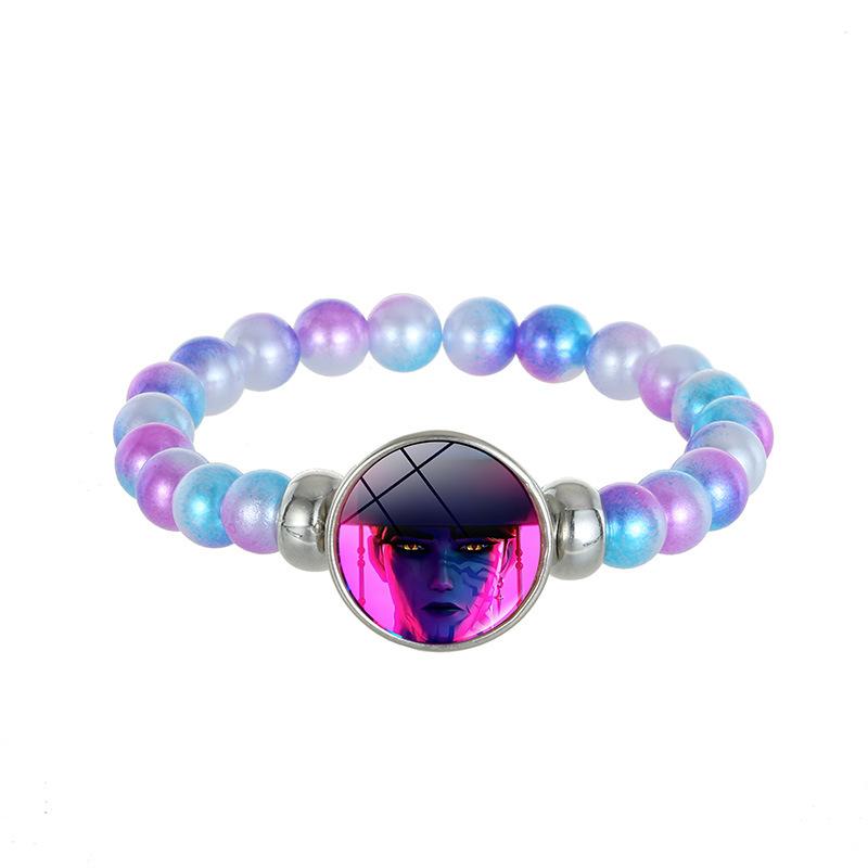 1Pc Demon Hunters K-Pop Lumi Zoe Mira Saja Boy Color Bead Bracelet