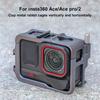 Aluminum Frame Cage W/ Cold Shoe Metal Protective Case Metal Cage Protective Frame for Insta360 Ace/Insta360 Ace Pro