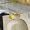 NEW 1Pairs Summer Fashion Fruit Zircon Stud Earrings For Women Drip Glaze Asymmetric Cute Fruit Stud Earrings Party Jewelry