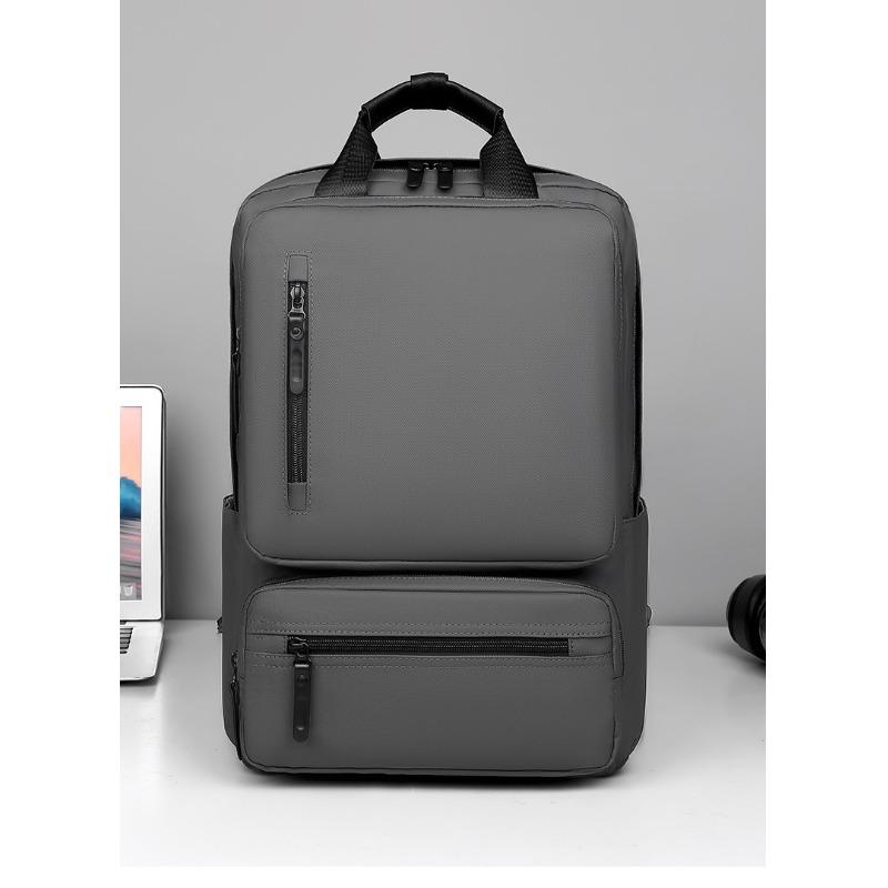 Multi-functional Fashionable Backpack, Backshoulder Bag, Men's Notebook, Leather Computer Bag, Hand-held High-end Student Schoolbag