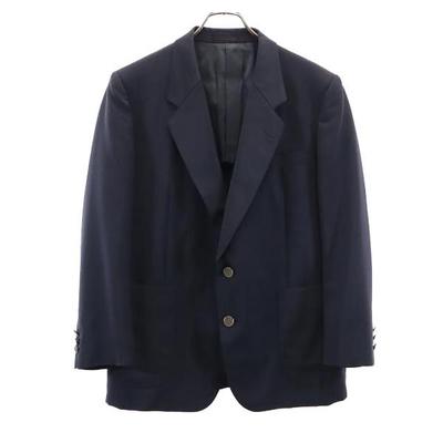 Mohair Blend Tailored Jacket ST46-54 Navy Men's Used