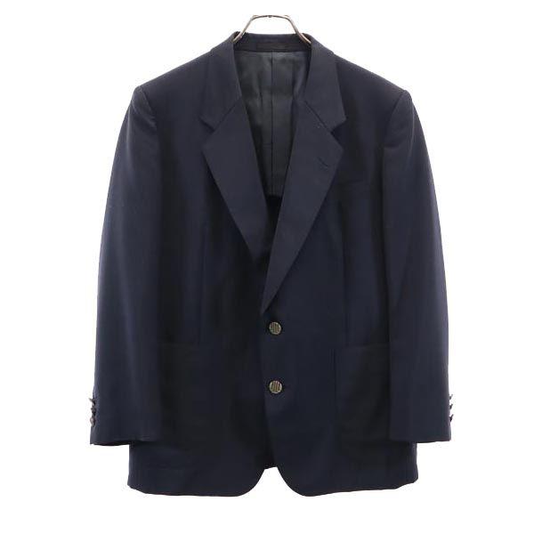 Lanvin Mohair Blend Tailored Jacket ST46-54 Navy Men's Used