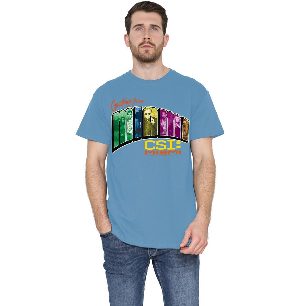 Csi Miami Greeting From Miami T-Shirt S-2XL Carolina Blue XXXL