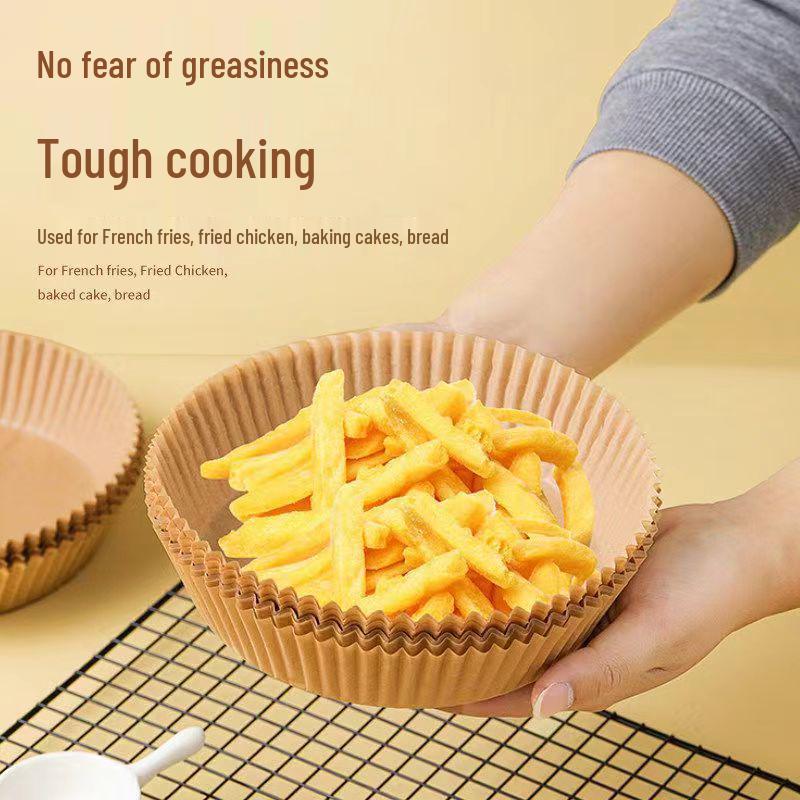 Oil-Absorbing Non-Stick Air Fryer Tray Paper - Heat & Oil Resistant