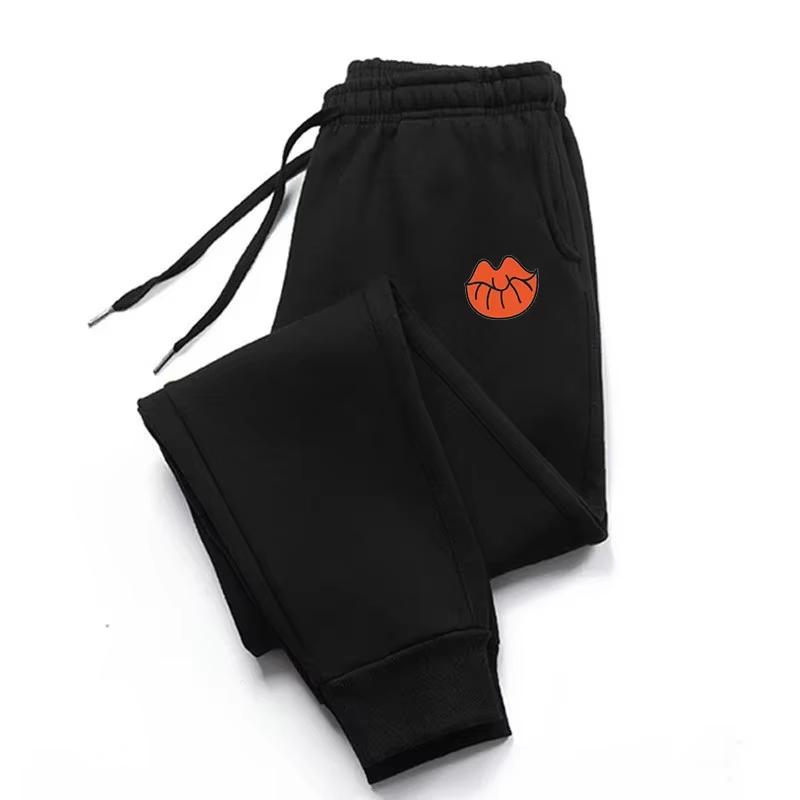 Man Lips Printed Pants Man's Pants Soft Joggers Fitness Sweatpants Comfortable Casual Trousers Mans Fashion Pants