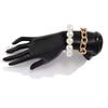 Exaggerated Large Round Bead Imitation Pearl Bracelet Women'S Bracelet Geometric Metal Chain Jewelry