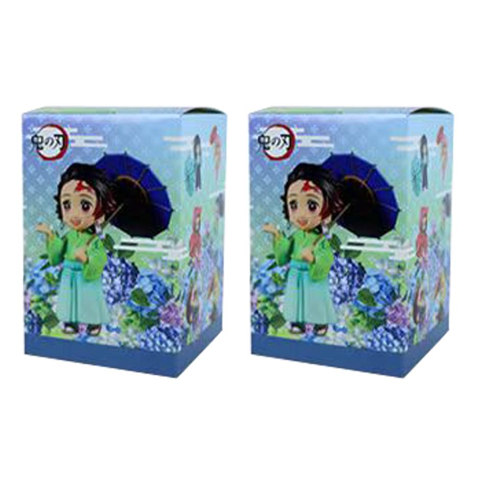 Hot Demon Slayer New Character Peripheral Plum Rain Series B Figure Car Model Ornaments Collectibles Christmas Gifts