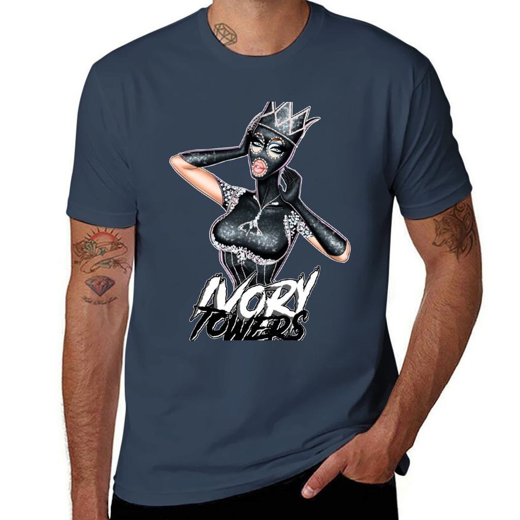 Ivory Towers Crowned Drag Queen Tshirt Moisture Wicking Athletic Tshirt
