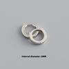 Gold Plated 925 Sterling Silver Hoop Earrings Women Trendy Ear Bone Perforated Design for Weddings