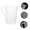 HEMOTON 5000ml Plastic Measuring Cup Set, Clear Measuring Jug with Nesting Stackable Spout and Handle for Baking, Cooking, Kitchen, and Lab Use