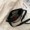 Neformální crossbody kabelky pro ženy s řetízkovým nylonovým jednobarevným ramenem