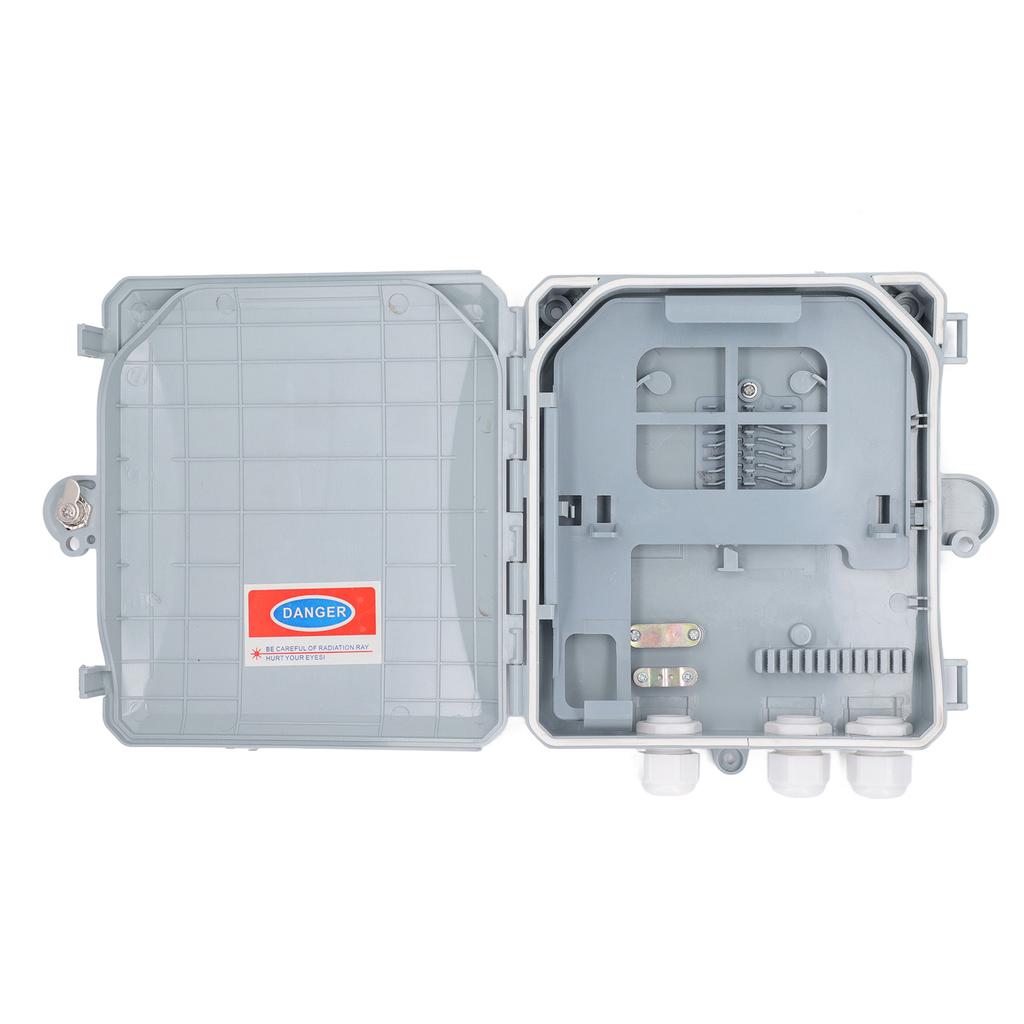 Optical Fiber Distribution Box 8 Core Waterproof Fiber Optic Splitter Box for Indoor Outdoor