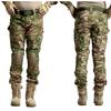 Multicam Camouflage Military Kalhoty Turistické kalhoty odolné proti opotřebení Paintball Cargo Kalhoty s chrániči kolen Novinka
