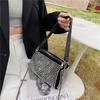 Textured rhinestone bag, this new trendy diamond bag, underarm bag, fresh one-shoulder messenger women's bag.