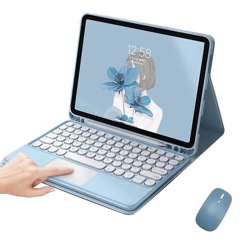 iPad Pro 11-Inch Protective Leather Case with Detachable Touch Bluetooth Keyboard