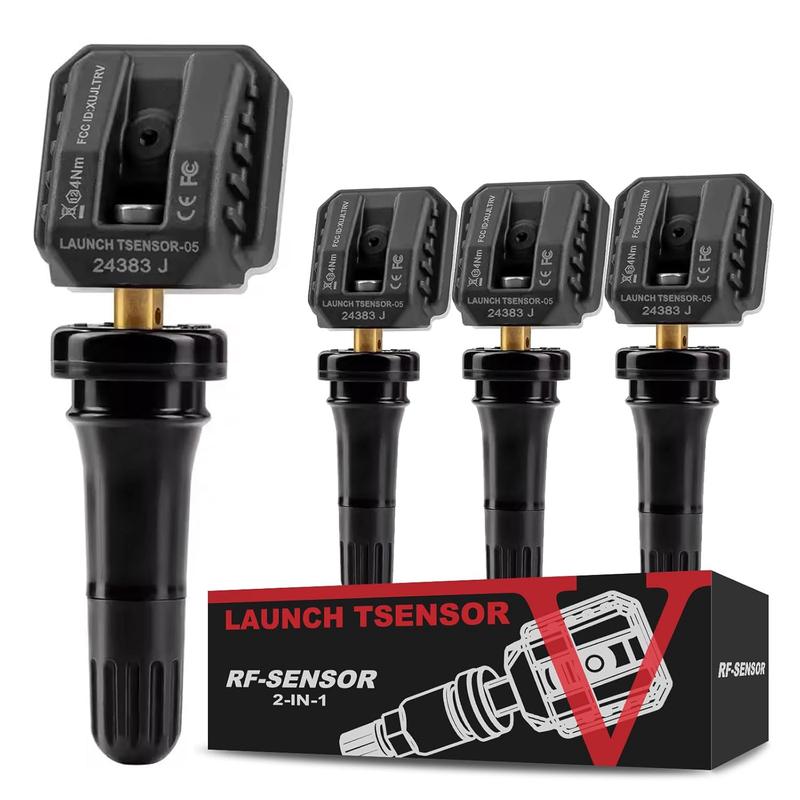LAUNCH X431 TSENSOR-05 Univerzální TPMS senzor 315MHz/433MHz Duální frekvence Nastavitelný úhel Gumový ventil Monitor tlaku v pneumatikách