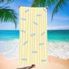 Beach Towel Oversized Sand Free Quick Dry Microfiber Fish Print Yellow Blue Striped Towels for Adults Kids Swim Camping Travel